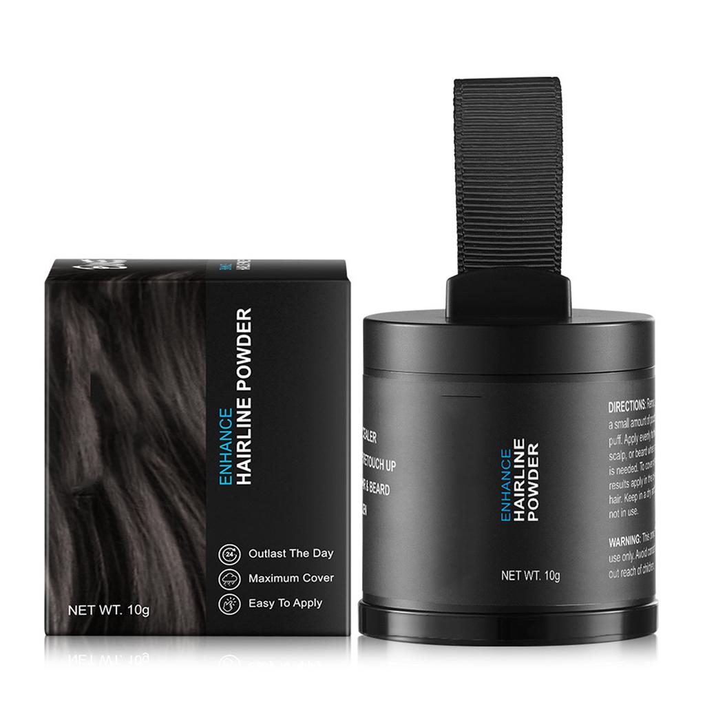 Пудра для подкрашивания линии роста волос и корней - 1 шт. Краска для волос для закрашивания седины и маскировки залысин, подходит для женщин и мужчин