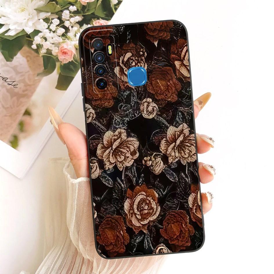 For Infinix Note 7 Lite Case X656 Popular Floral TPU Cover Soft Silicone Phone Cases For Infinix Hot 9 Pro Funda Hot9 Play Shell