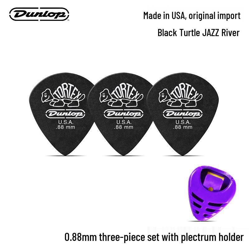 Six-Pack Dunlop Jazz3 Small Frosted Turtle Wood Guitar Picks