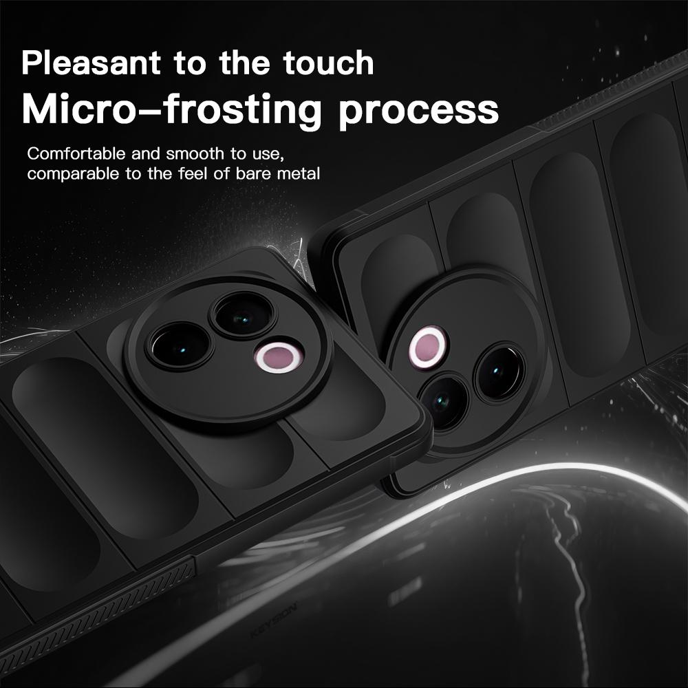 KEYSION Противоударный матовый чехол для VIVO V30e 5G Y28 4G Y38 5G Противоскользящий мягкий силиконовый чехол для телефона VIVO V30e Y38 5G Y28