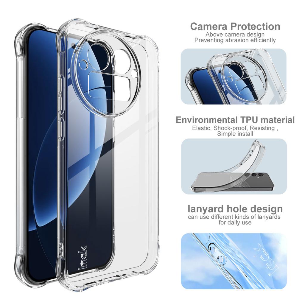 For Realme GT8 Pro 5G Phone Case IMAK Shock-resistant Soft Case