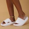 Thick Platform Cloud Slippers Women Comfort Soft Sole Eva Home Slides Non Slip Bathroom Shoes Woman  Summer Beach Flip Flops