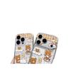 Rilakkuma Cartoon Transparent Phone Case for Apple 11, 12, 14, 15, 16, 16 Pro, 17 Pro Max, Bread Maker Compatible