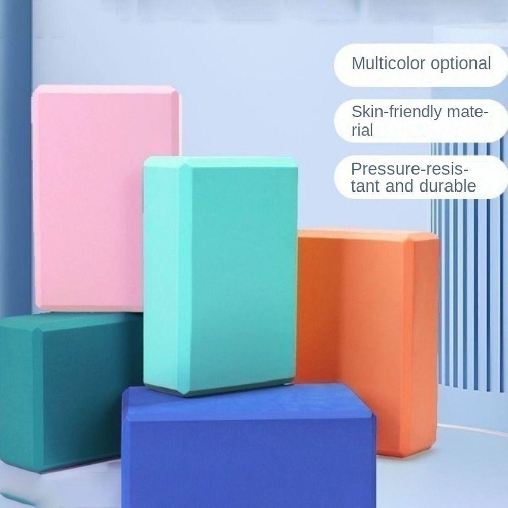 Solid Color Yoga Foam Blocks High Density Props Brick Column Yoga Block Pilates