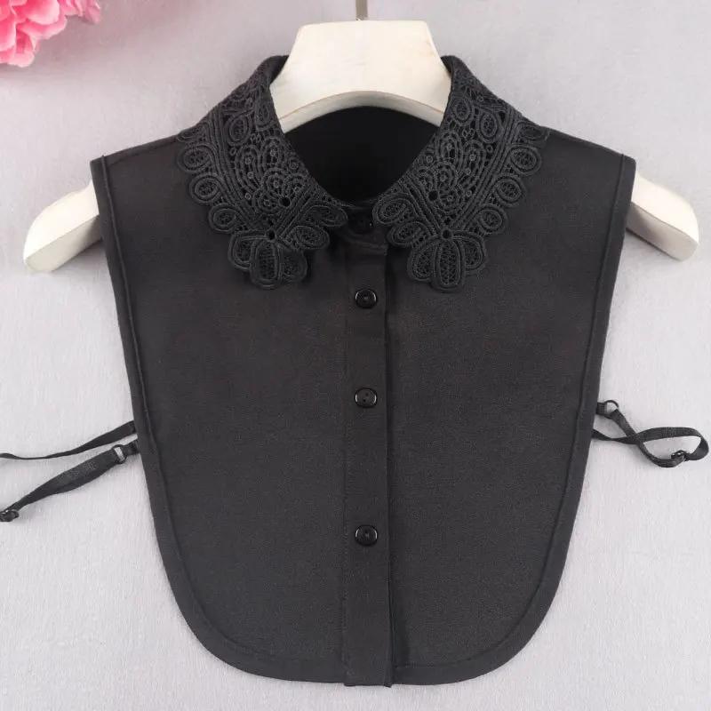 24 Styles Female Chiffon Fake Collar for Women Blouse Shirt False Collar Ladies Lapel Detachable Collar Female Decorative