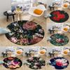 Children's Rug Area Rug Flower Series Round Rug Floor Mat Bedroom Living Room Chair Non-slip Flower Rug