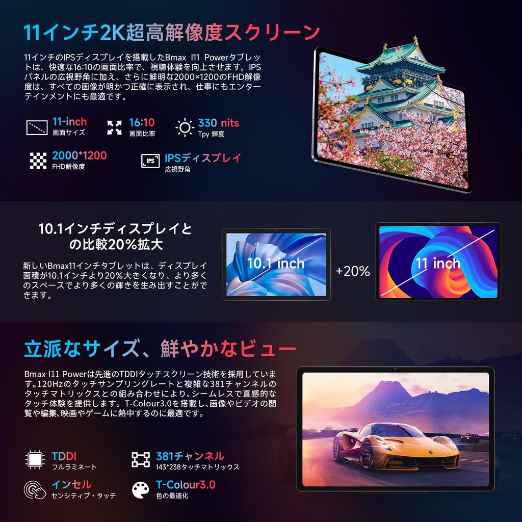 10 дюймов и выше 2024 новый Bmax 11 дюймов Android 14 TF 2K IPS Helio G99 быстрый 4G звонки легкий цельнометаллический корпус I11 Power [выпуск планшета]