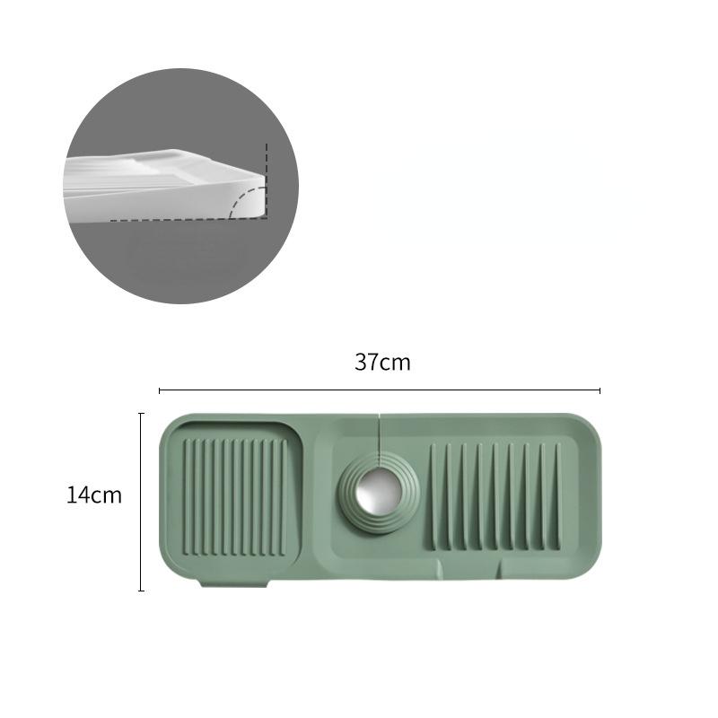 Силиконовая подставка под кран для раковины, утолщенная сушильная подставка, защитная подставка для столешницы кухни и ванной комнаты