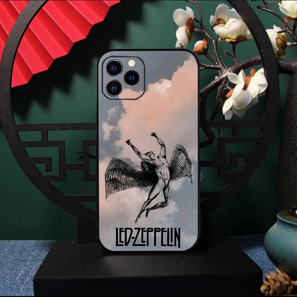Светодиодная Band Rock Z-ZeppelineS Чехол для телефона Для IPhone 17 Pro Max 16 15 14 Pro Max 13 11 X Xs Xr 8 7Plus Силиконовый чехол