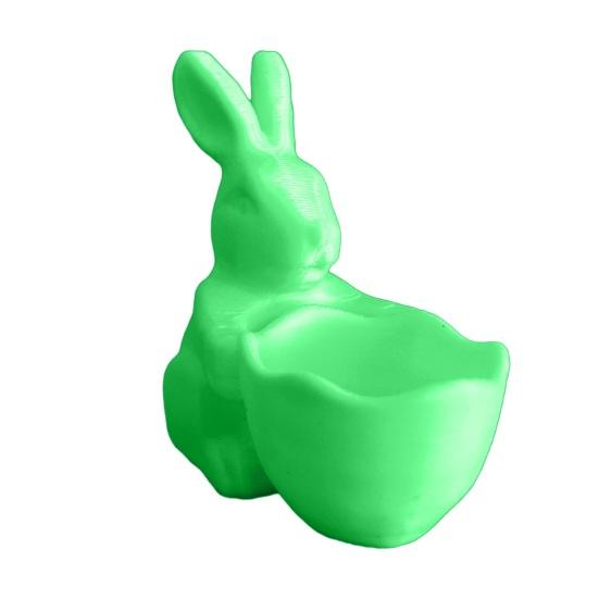 Пасхальная конфетница в виде пасхального кролика, напечатанная на 3D-принтере, блюдо для закусок в виде кролика, декоративная десертная ваза для орехов для пасхальной вечеринки, настольный домашний декор