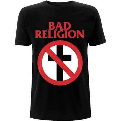 Bad Religion Классическая футболка с крестом Бастера Черная Официальная Мужская Унисекс