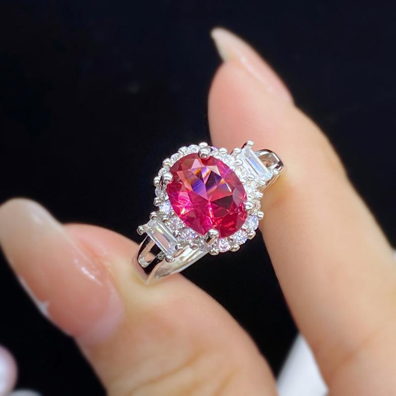 BELLA BOX Круглое красное кольцо ShapeTemperament, новое кольцо для женщин, очаровательное кольцо на свадьбу, помолвку, изысканные элегантные ювелирные изделия, новые модные украшения