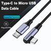 Кабель для быстрой зарядки и передачи данных 100 см, адаптер USB Type C на Micro USB для Samsung/Xiaomi/Huawei