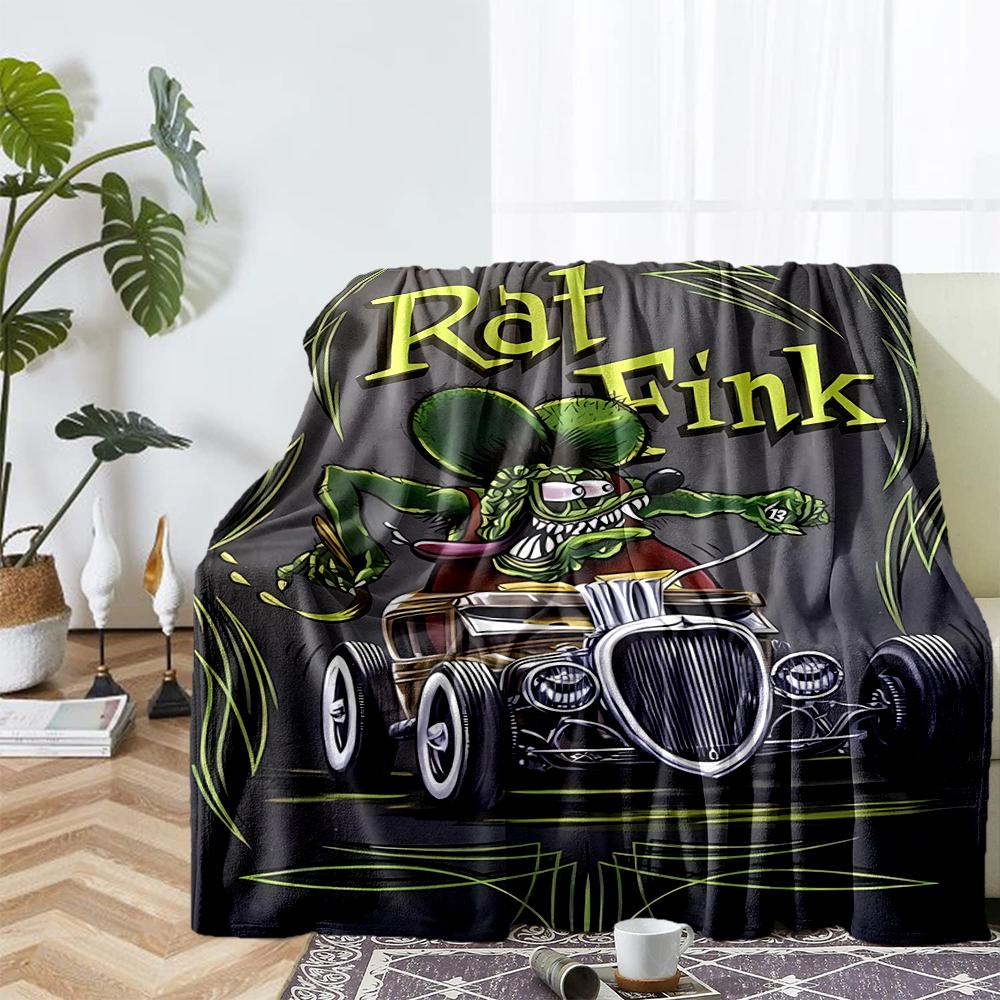 Truck Theme Printed Blanket - Perfect for Couch, Bed, Travel & Outdoor Use | Machine Washable, Cozy & Durable.