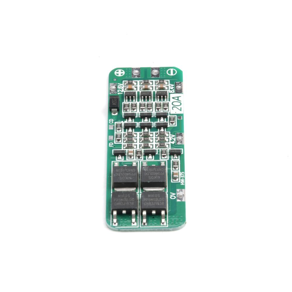 3S 20A Li-ion Литиевая Батарея 18650 Зарядное Устройство PCB BMS Плата Защиты Для Дрель Мотора 12.6V Lipo Ячейка Модуль 59x20x3.4мм