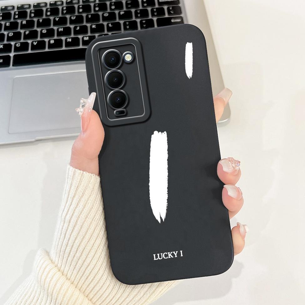 Для Tecno Camon 18 CH6 CH6n 18P CH7 Чехол Techno Camon 18T Чехол Простой Модный Дизайн с Узором из Букв Силиконовый Ударопрочный Бампер