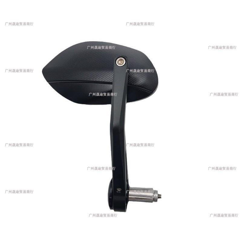 Retro CNC Aluminum Motorcycle Rearview Mirror Vespa 150 Scooter Handlebar Upgrade Black Chrome Finish