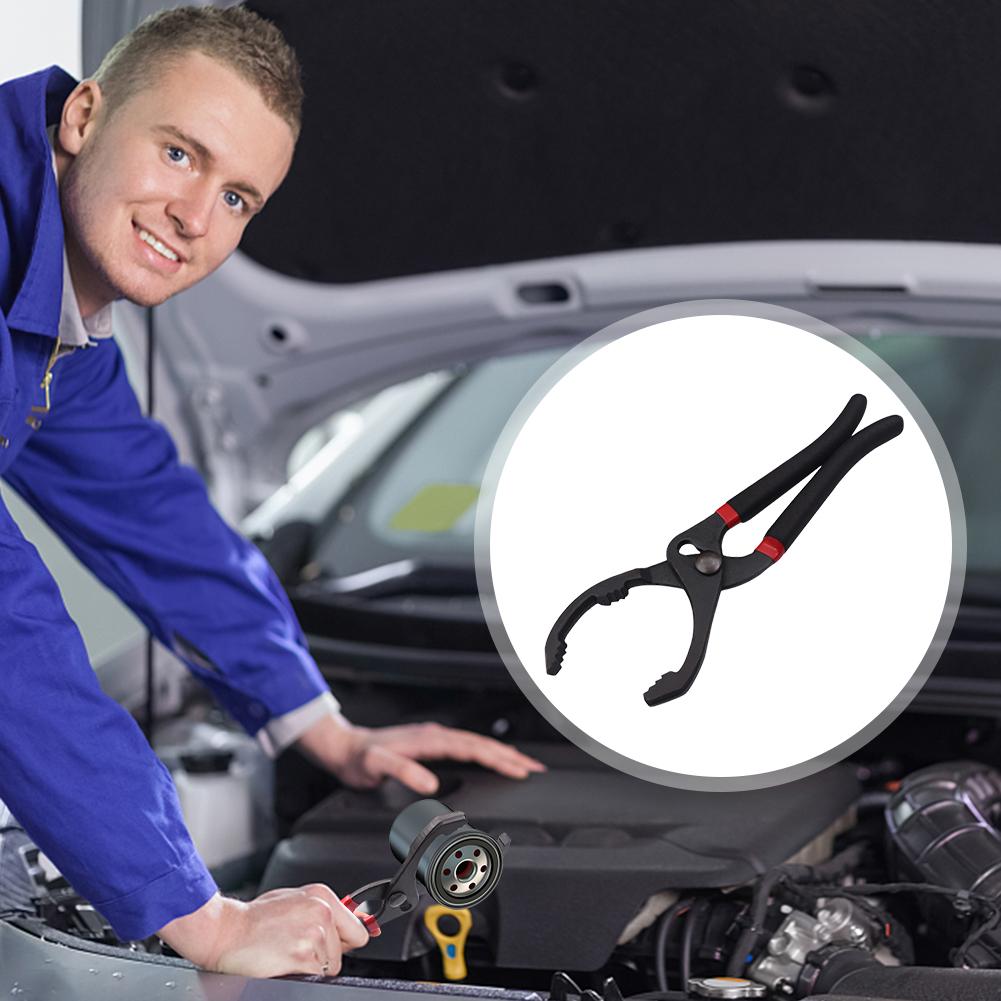 10/12 Inch Car Adjustable Oil Filter Wrench Removal Tools Filter Element Wrench Adjustable Hand Disassembly And Assembly Tools