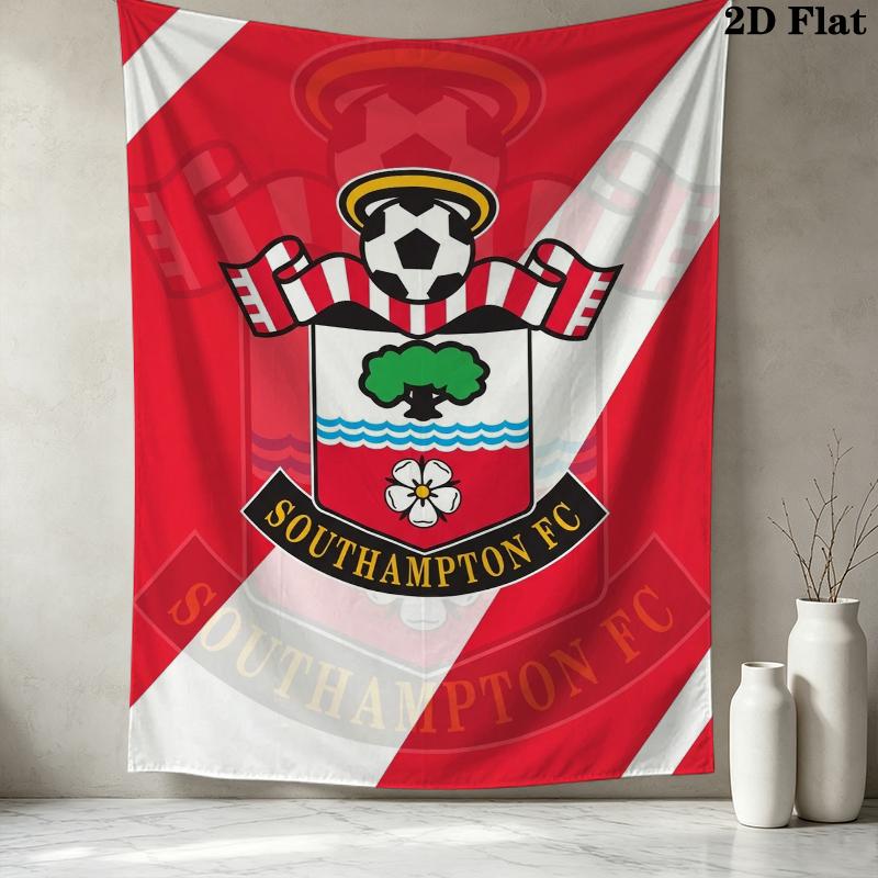 Southampton FC Wall Tapestry Aesthetic Wall Hanging Printed Fabric Blanket Decorative Tapestries for Bedroom Living Room Home Decor