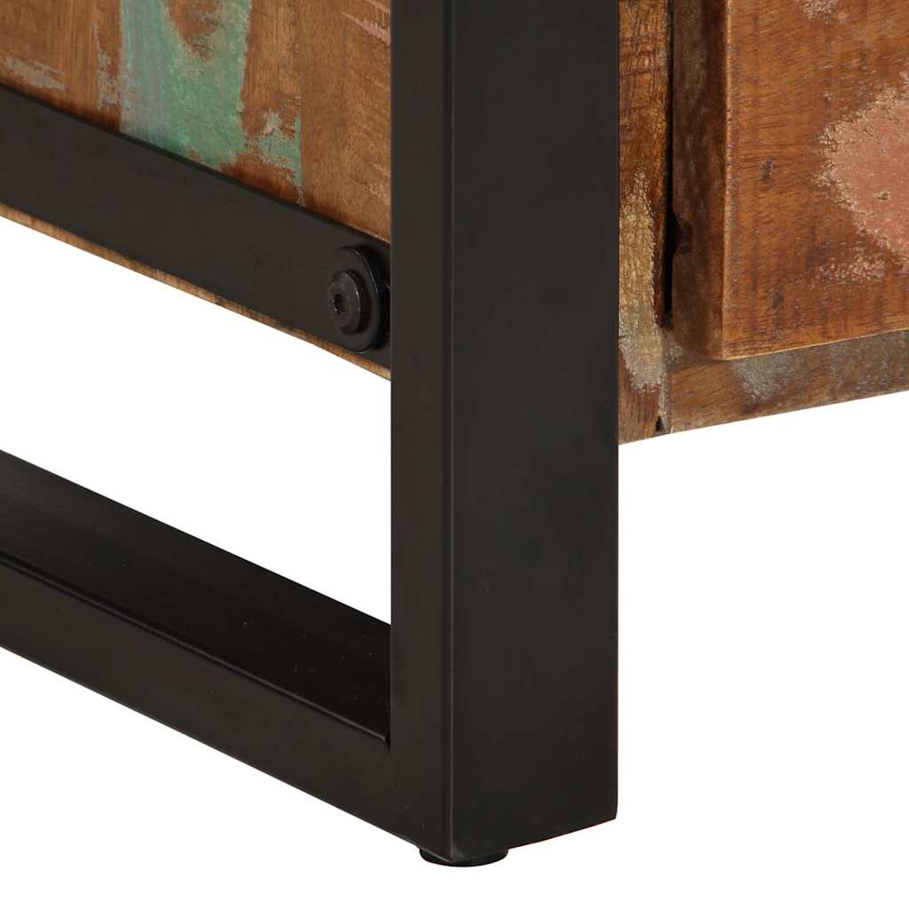 Multi Color Drawer Chest 40 x 40 x 75 cm Solid Reclaimed Wood