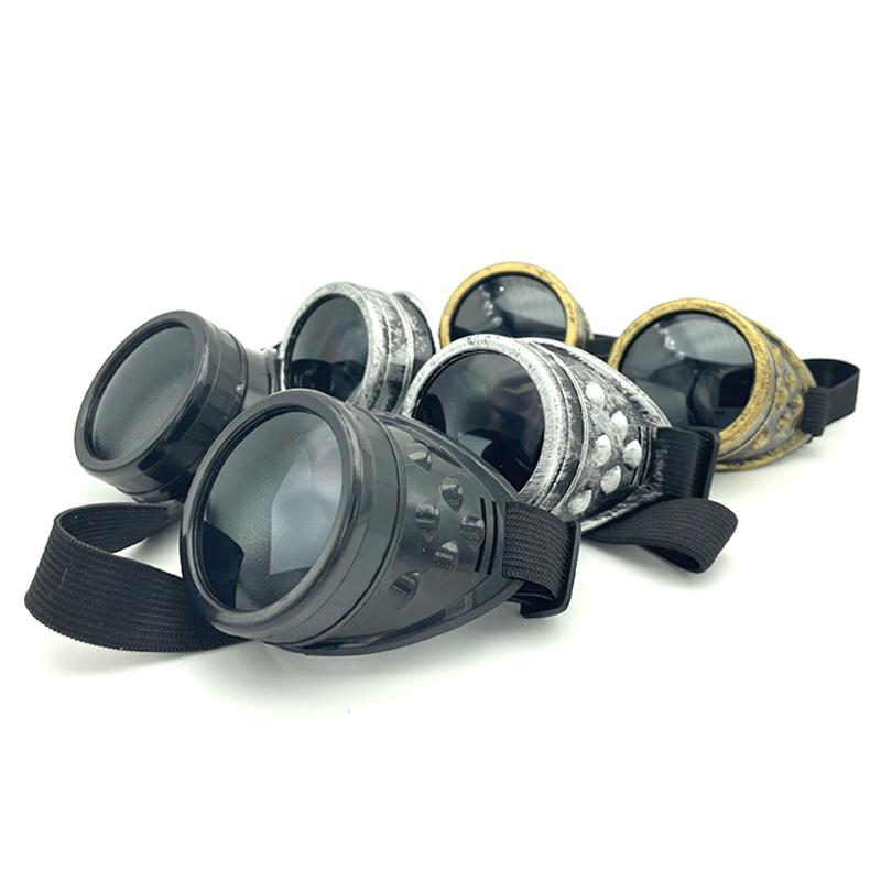 Heavy Metal Steampunk Motorcycle Glasses Gothic Style Driver Goggles Protective Glasses for Cosplay Halloween Decorations2