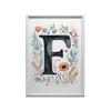 Plakat "F" Z Kolorowymi Kwiatami Plakat "F" Z Kolorowymi Kwiatami, 30X40 Cm, Bez Ramy, Papier Matowy 230 Gsm