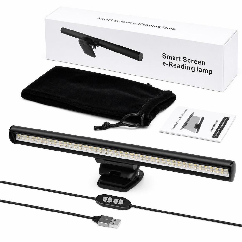 3 Color Temperature Monitor Light Bar Clip On LED Task Lamp Eye Caring E-Reading Lamp  Home