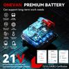ONEVAN 25+3 Крутящий момент Электрическая ударная дрель Многофункциональная 2 скорости Аккумуляторная ударная дрель Электроинструмент Для аккумулятора Makita 18V Pin
