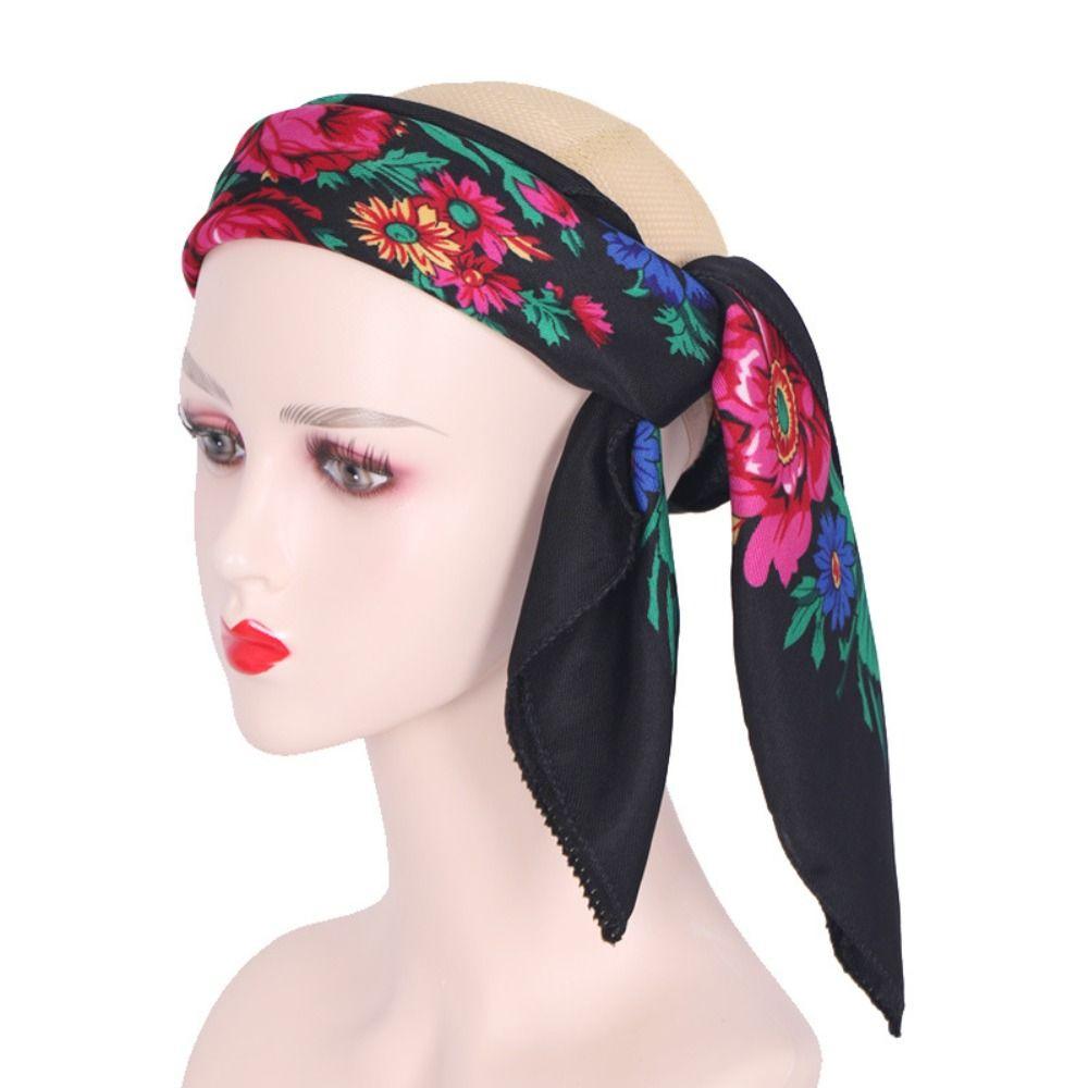 Soft Square Neck Scarves Sunscreen Square Shawl Simple Women Headwraps Ladies/Girls