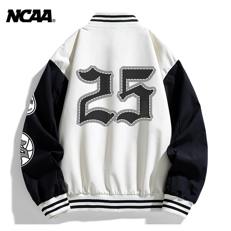 Винтажная бейсбольная куртка NCAA унисекс свободного кроя
