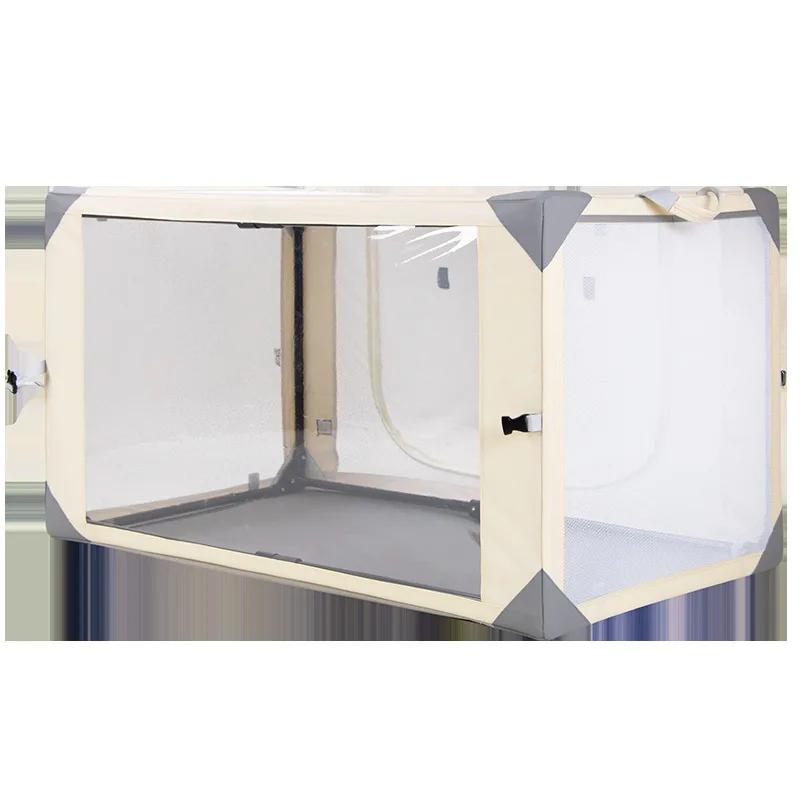 Профессиональная клетка для кошек, выставочная клетка для животных, большое пространство, бесплатная установка, дышащая собачья будка