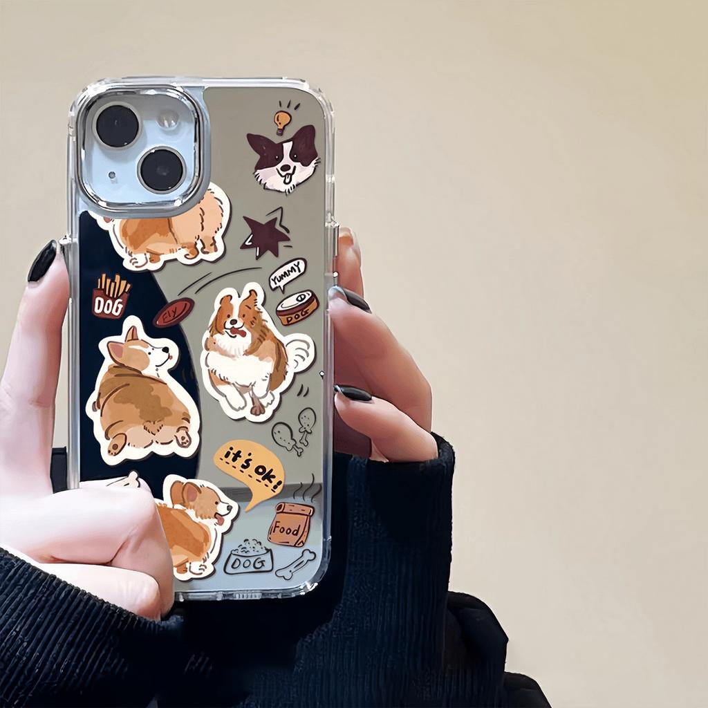 Милый толстый корги Чехол для мобильного телефона Apple 11promax iPhone11pro зеркало 11 косметическое зеркало 11 женщины 11