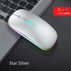 Wireless Mouse Dual Mode Bluetooth-Compatible Mouse LED Rechargeable Laptop Mouse Portable Computer Mice for Laptop ipad Tablet