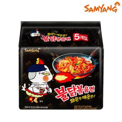 Samyang Острый рамэн со вкусом курицы в пакете 140г (5 упаковок)