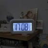 Led Digital Night Glow Alarm Clock Electronic Alarm For Home Office Backlight Snooze Calendar Clock Temperature Electronic Clock KTY