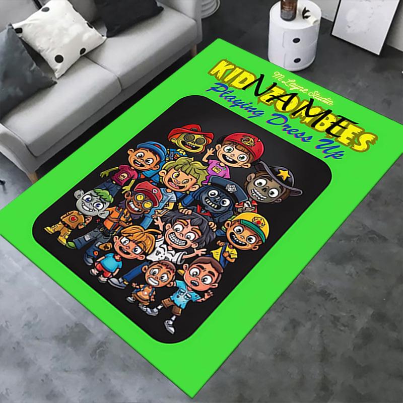 Zombies, Dress, Up Office Carpet Soft Polyester Entrance Carpet Washable Non slip Machine Washable I