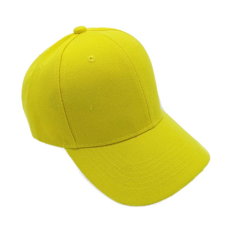 Men Women Plain Curved Sun Visor Baseball Cap Hat Solid Color Fashion Adjustable Caps