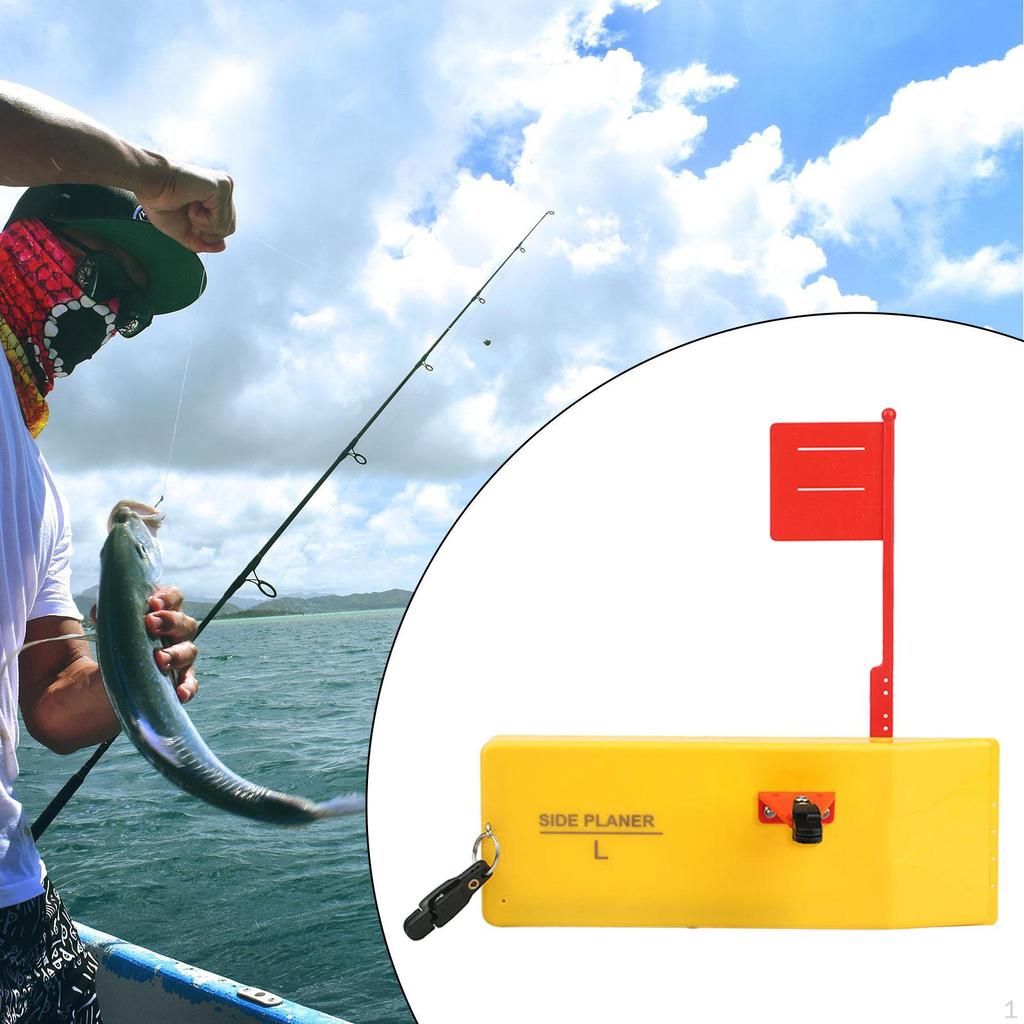 Fishing Planer Board Inline Side Clip Heavy Duty Offshore Gear Trolling River Quick Grip