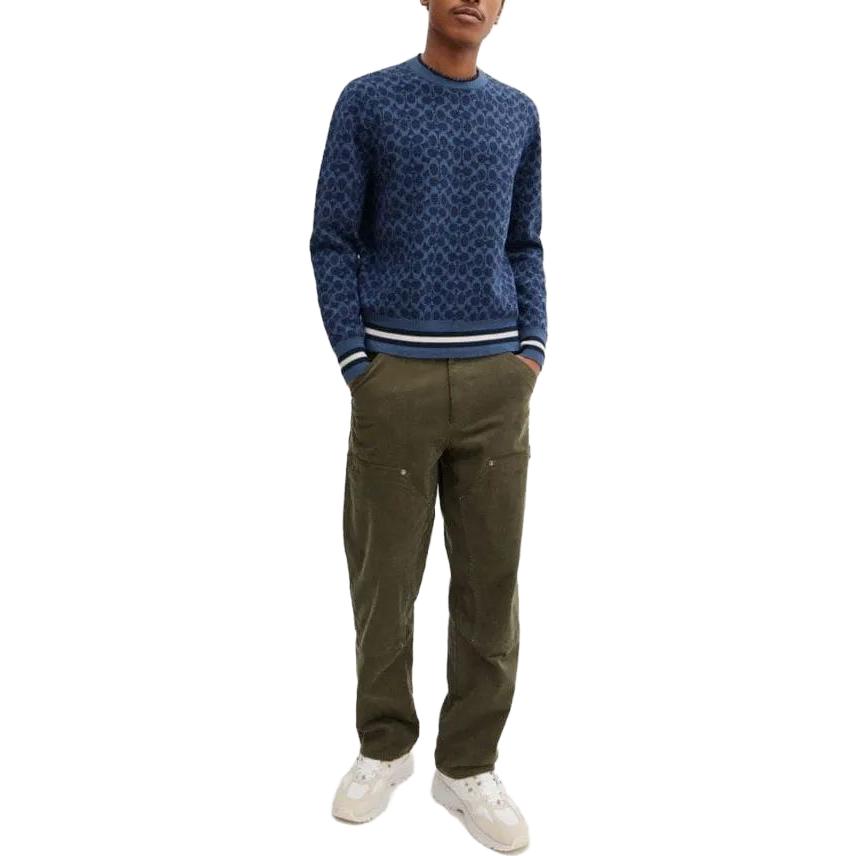 COACH FW23 Sweater Men's Dark Blue CL703-MZ3