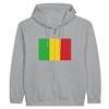 Sweat à capuche - PIXELFORMA - Drapeau du Mali - Gris - Manches longues - Mixte