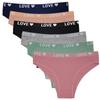 Women Underwear Cotton Sexy Everyday Ladies Girls Panties Solid Color Briefs Intimates Lingerie Knickers 6 Pcs/set