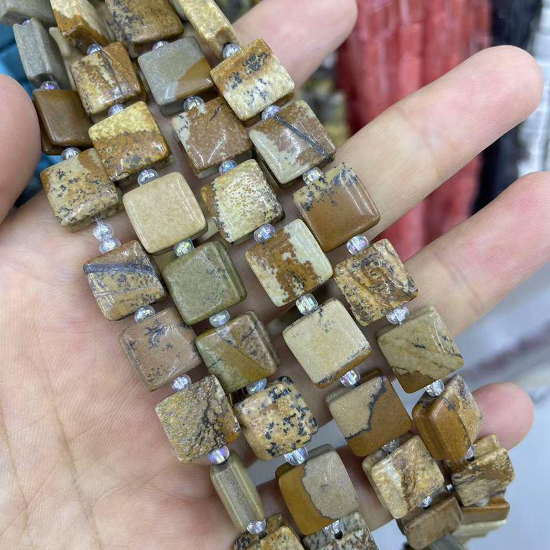 Натуральный камень Агат Кристалл Желобчатый Квадратный Ювелирные Изделия DIY Аксессуары, 10x10 Неправильные Кусочки