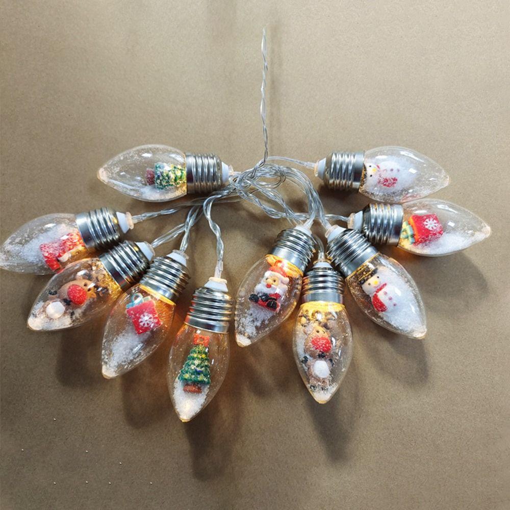 Светодиодная гирлянда Дед Мороз Снеговик Декоративные огни Украшение дома Новогодние подарки Дом