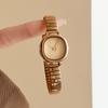 Minimalist Round Dial Quartz Women Watch Stainless Steel Wristwatch Simple Retro Small Ladies Dress Watches Daily Gift Clock