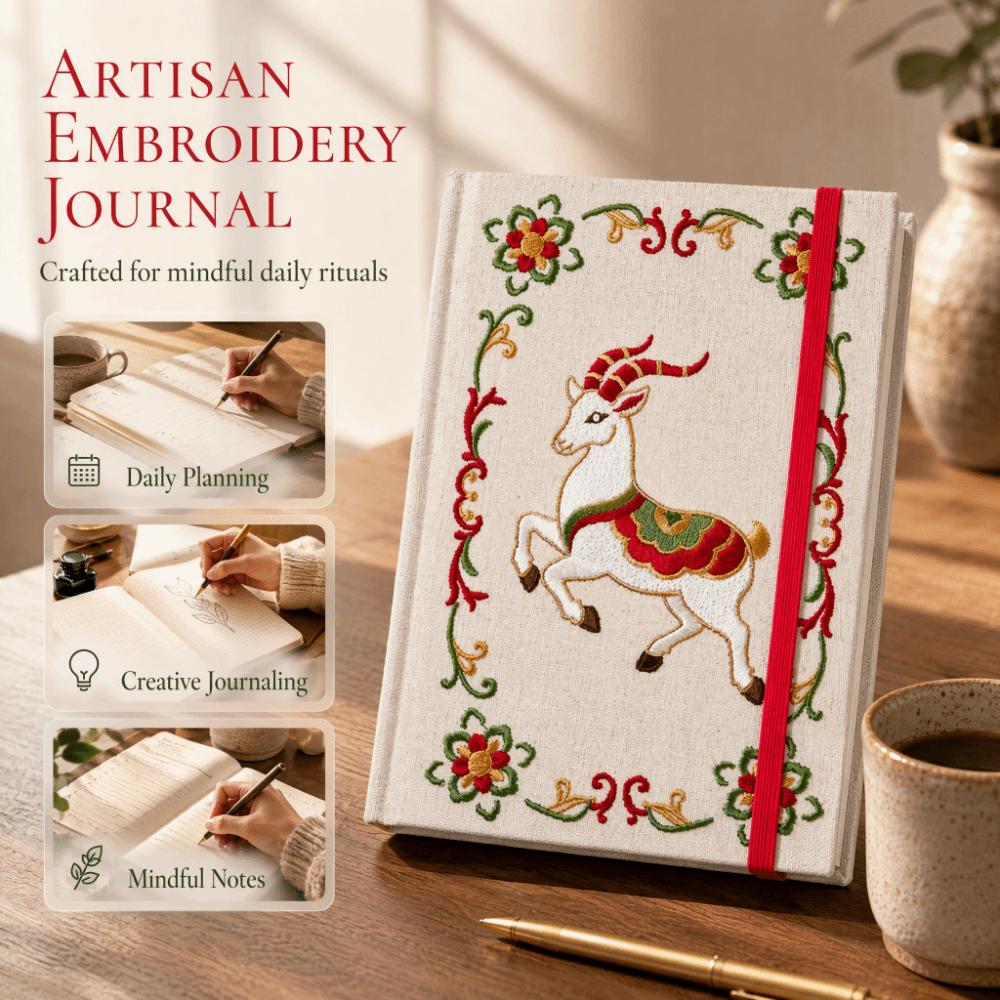 Thick Smooth Pages Embroidery notebook Sheep Pattern Notebook Study notebook Office Workers