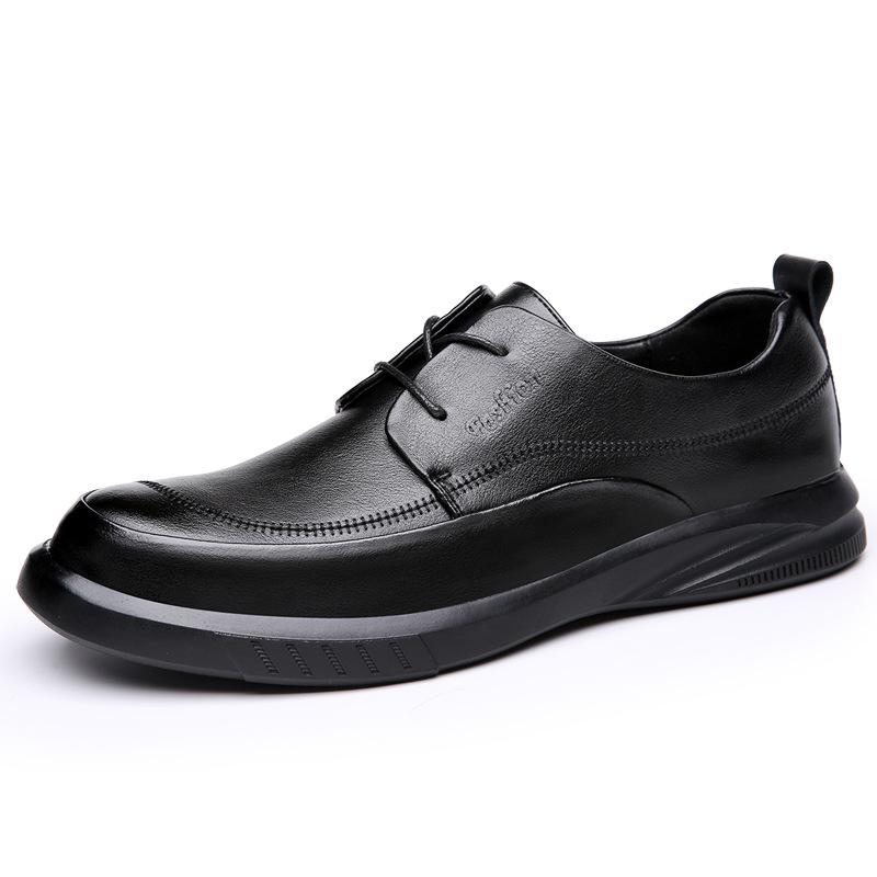 New Leather Shoes Men's Non-slip Soft Surface Soft Sole Versatile Foot Casual Shoes Leather One-pedal Men's Shoes Comfortable