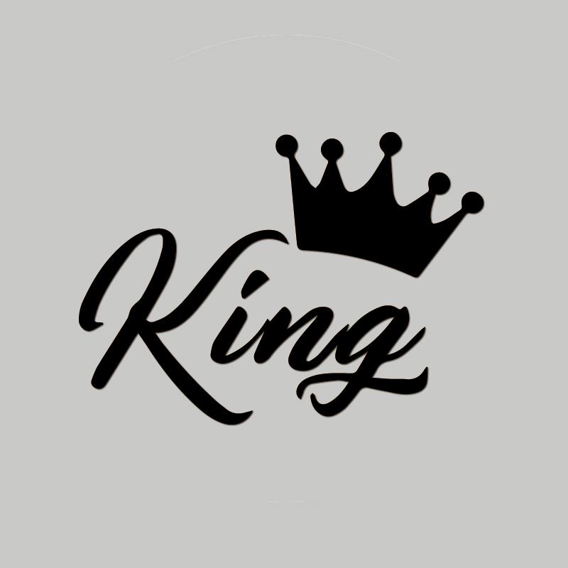 Автонаклейки CROWN KING, Модные водонепроницаемые виниловые наклейки, Автонаклейки, Аксессуары для стайлинга автомобиля