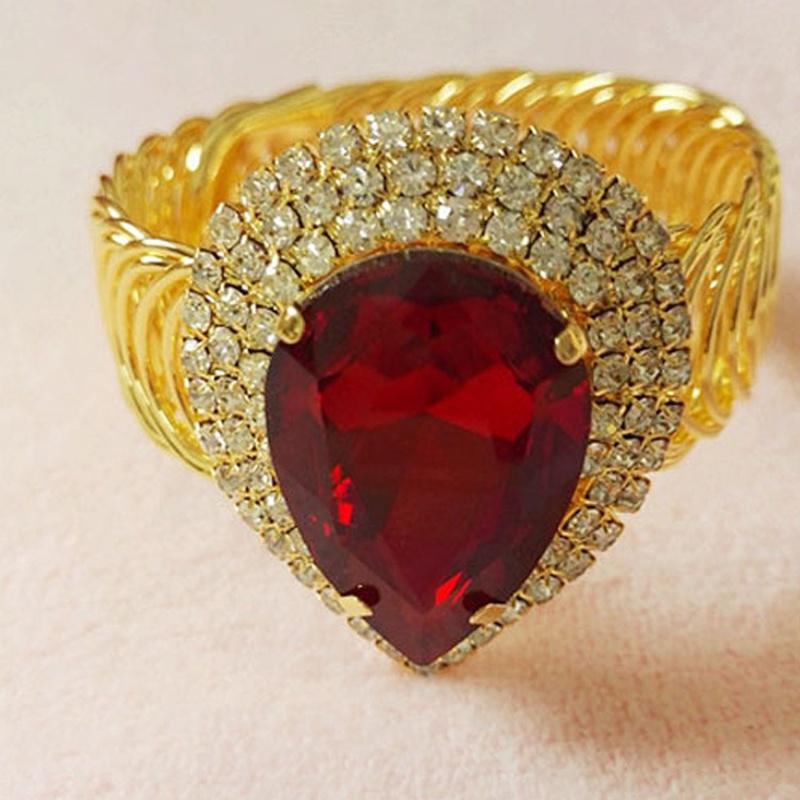 Сердце со стразами и цирконием, золотой весенний браслет для женщин, роскошные открытые винтажные браслеты для вечеринок