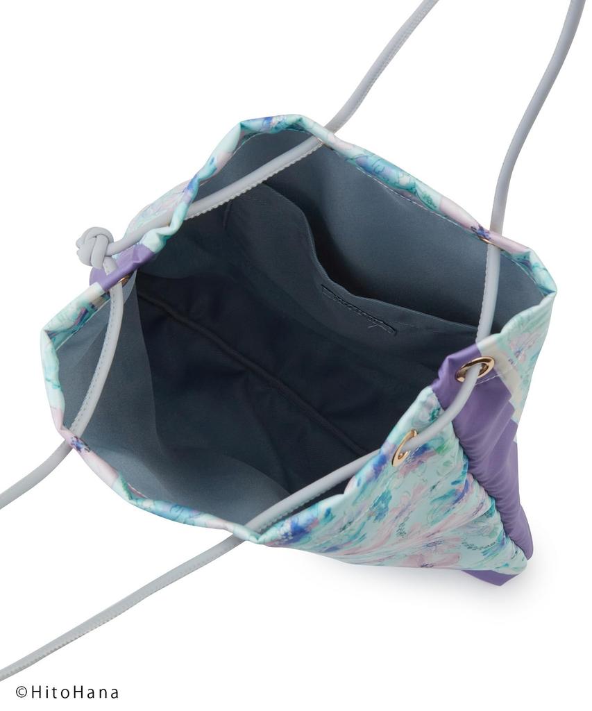 ROPE' PICNIC Passage HitoHana x ROPE' PICNIC Сумка-тоут и сумка через плечо с принтом-шарфом, Женская, GIX32020, Светло-зеленый (33)