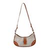 Trendy Street Style Women's Pu Shoulder Bag Unique Vintage Casual Baguette Bag For Everyday Use